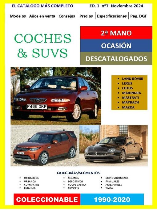 Title details for Coches & Suvs 2ª Mano by Auto Catalogo Nacional - Available